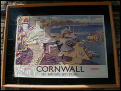 Cornwall travel poster