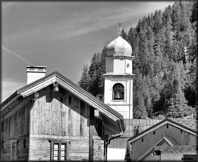 Tignes (73) Village des Brévières. 11 août 2020.