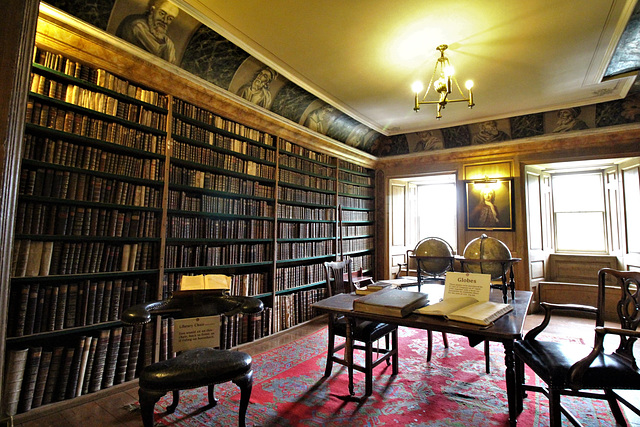 Library, Traquir House, Borders, Scotland