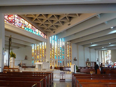 With a PIP - Another view of the inside of the Parroquia Santuario Nuestra Señora de Guadalupe