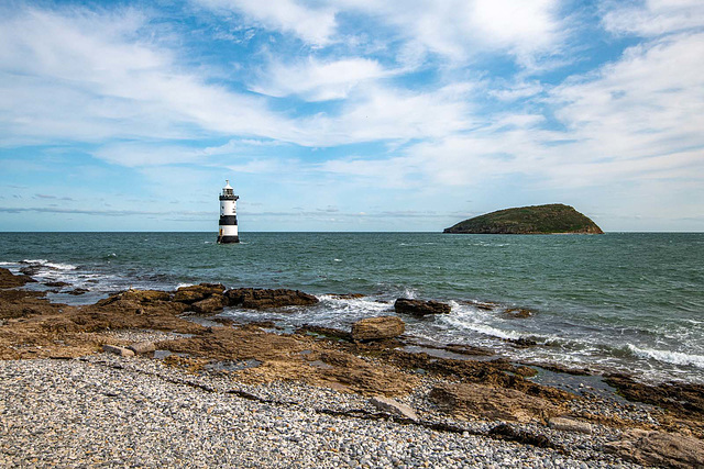 Penmon lighthouse and Puffin Island