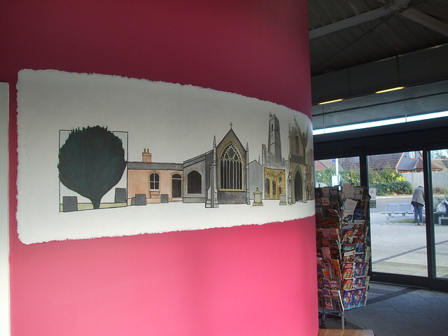 Mural in Mildenhall bus station - 16 Jan 2016 (DSCF2518)