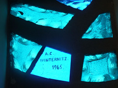 Look at the PIP. The stained glass window, signed  by Adolf Winternitz