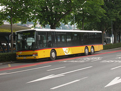 DSCN2051 Postbus liveried Setra (Bucheli of Kriens?) 21 (LU 15010) at Luzern - 14 Jun 2008