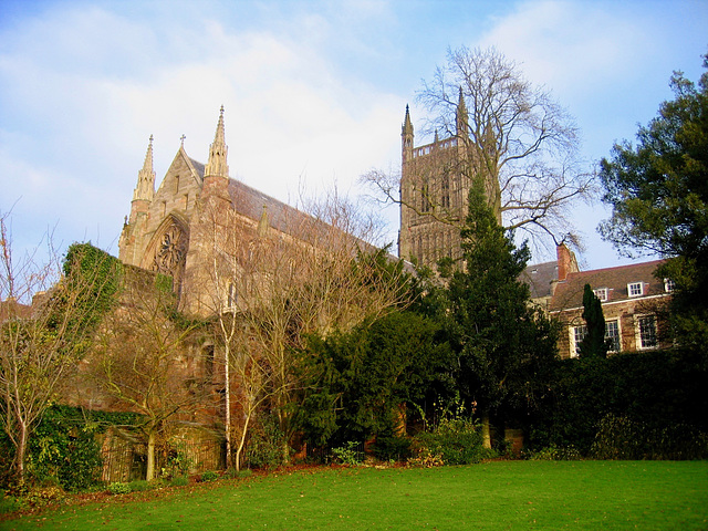 Grounds of Worcester Cathedral