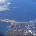 Peniche in Portugal, festgehalten auf dem Rückflug von Madeira nach Zürich