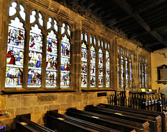 morley church, derbs; reused c15 cloister of 1470 from dale abbey