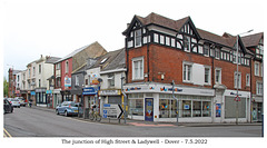 The junction of High Street & Ladywell - Dover - 7 5 2022