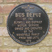 A plaque to mark the site of the former Burwell & District bus garage - 17 Jan 2012 (DSCN7450)