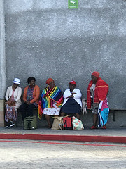 waiting for the bus