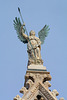 Italy, Duomo di Siena, Sculpture on the Top of the Central Nave Facade