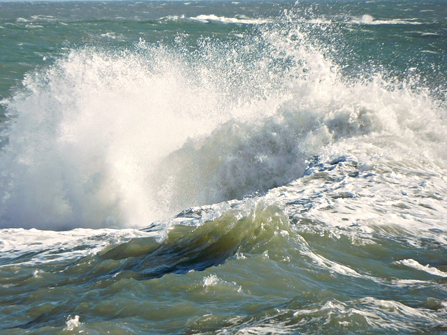 au creux de la vague,