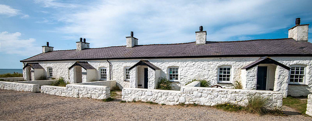 Llanddwyn Island, now a museum,the pilots cottages