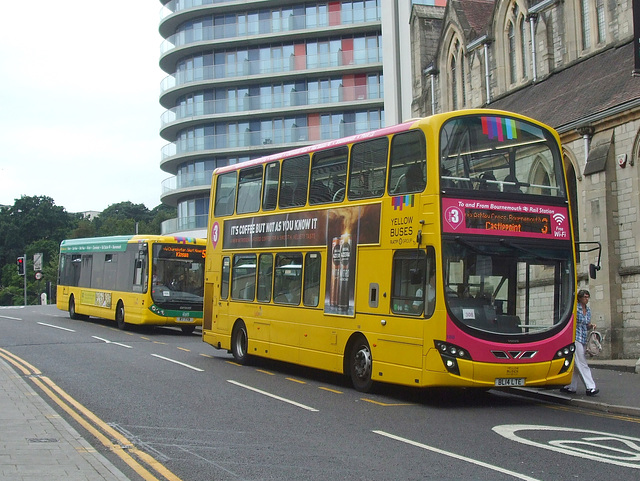 DSCF3586 Yellow Buses 188 (BL14 LTE) in Bournemouth - 27 Jul 2018