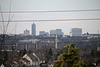 Blick auf die Skyline der Essener Innenstadt / 10.02.2024