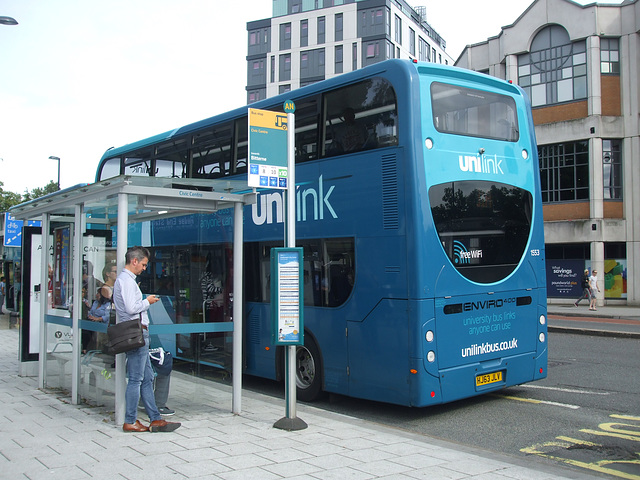 DSCF8244 Go-South Coast (Unilink) 1553 HJ63 JLV) in Southampton - 30 Jun 2017