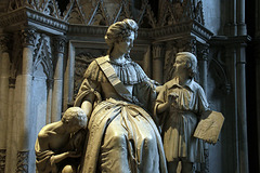 En marbre de Carrare , statue de Marie-Christine de Bourbon-Siciles par Giovanni Albertoni