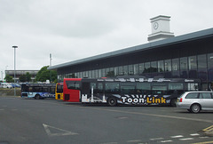 DSCF4119 Buses in Stanley bus station - 18 Jun 2016