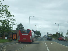 DSCF4140 Go North East (Go-Ahead Group) 5254 (NK56 KJA) leaving Stanley - 18 Jun 2016