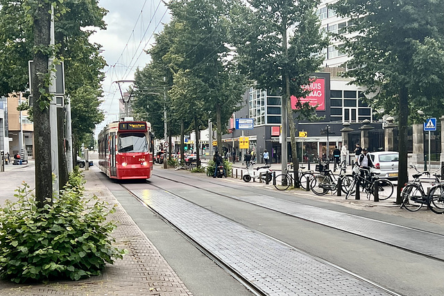 GTL tram 3106 on the Spui in The Hague