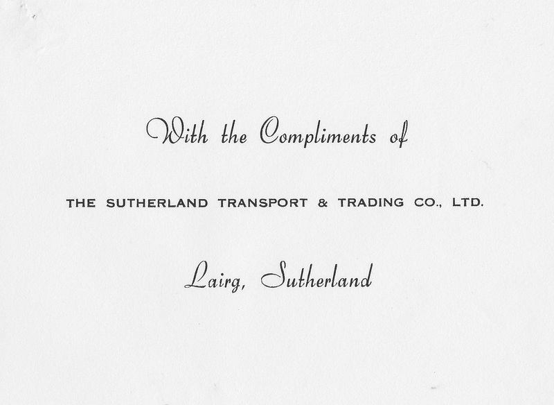 S T & T Co Compliments slip