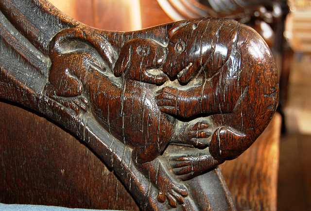 Carving in Saint Botolph's Church, Boston, Lincolnshire