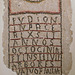 Detail of a Mosaic with Latin Inscription from Enfidha, Tunisia in the Metropolitan Museum, December 2023 Detail of a Mosaic with Latin Inscription from Enfidha, Tunisia in the Metropolitan Museum, December 2023