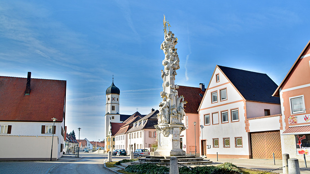 Mariensäule in Wallerstein (Bayern)