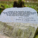 Memorial Stone laid by Tam Dalyell MP in 2001