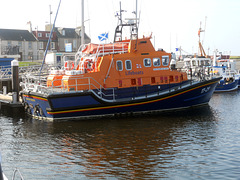 A long way from home,Falmouth Life Boat at Girvan Harbour,South Ayrshire,Scotland 10th September 2014