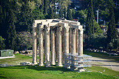 Athens 2020 – Acropolis – View of the Temple of Olympian Zeus