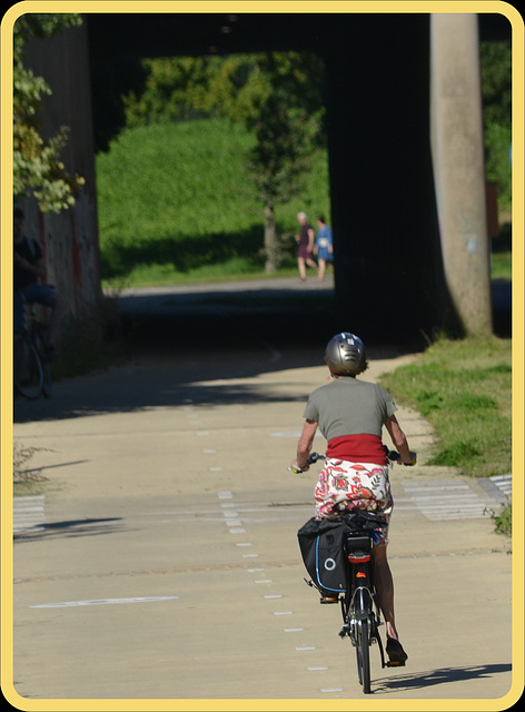 Watching Large Screen TV from your bike