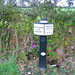 Original Milepost from 1819 on the Trent and Mersey Canal near Wychnor