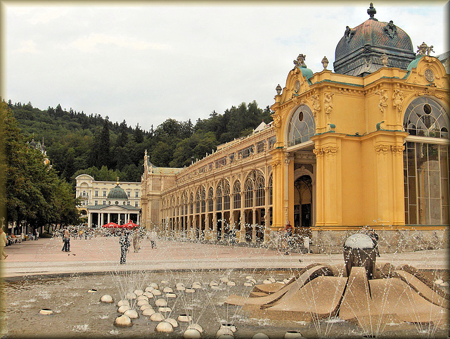 Mariánské Lázně / Marienbad (CZ) 24 août 2006. La colonnade.