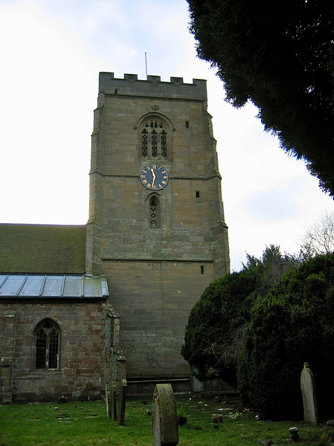 The Church of St Peter a Grade I Listed Building in Powick, Worcestershire