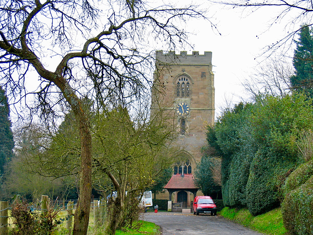 The Church of St Peter a Grade I Listed Building in Powick, Worcestershire