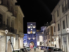 The main street at night