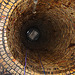 Looking up the capped shaft