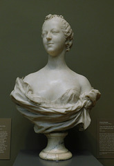 Bust of Madame de Pompadour by Pigalle in the Metropolitan Museum of Art, January 2022