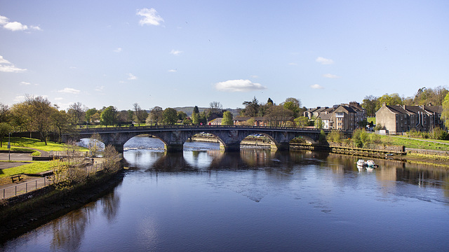 Dumbarton Bridge and the River Leven