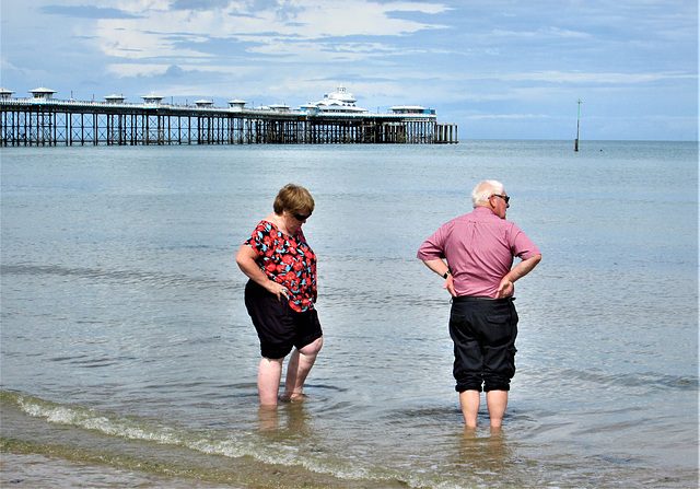 Llandudno paddling...