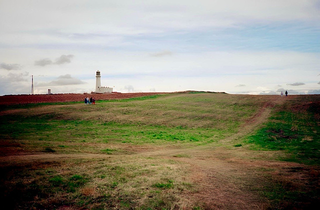 Lighthouse at Flamborough Head. (Scan from September 1990)