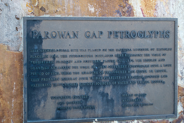 Parowan Gap petroglyphs (1812)