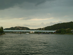 Vor einer Gewitterfront in Koblenz