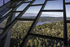 Auf der Holmenkollen Skisprungschanze - Aussicht vom Aufwärmraum auf dem Schanzenkopf ... P.i.P. (© Buelipix)