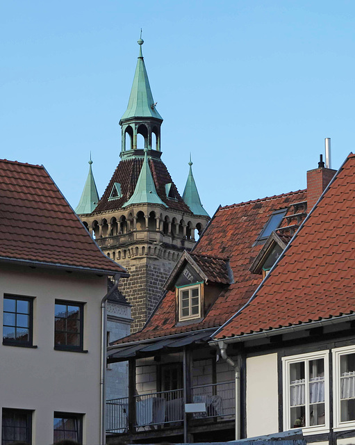 Blick zum Sternkiekerturm am Schlosshotel