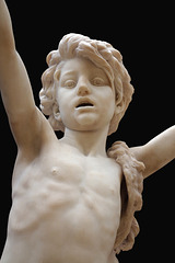 Saint Jean-Baptiste enfant . Marbre de Jules Lafrance