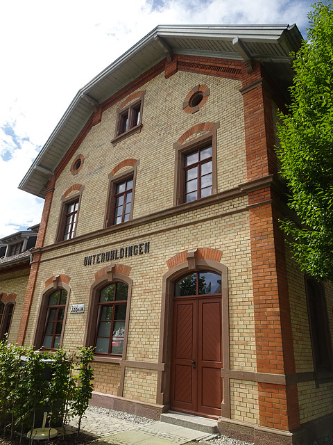 Das ehemalige Bahnhofsgebäude in Unteruhldingen