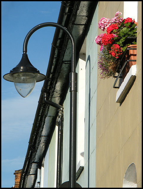 lamp and window box