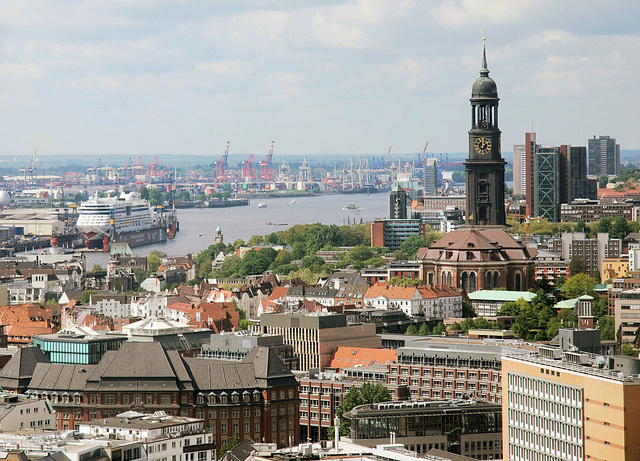 Hamburg - vom Turm der Petri Kirche